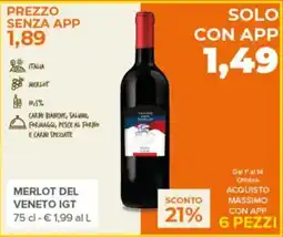 Todis Merlot del Veneto IGT offerta