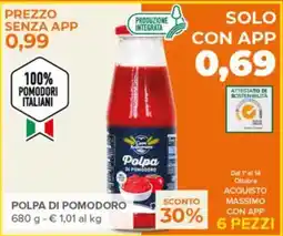 Todis Polpa di pomodoro Cuore Mediterraneo offerta