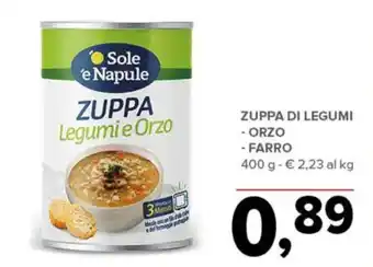 Sole e Napule Zuppa Legumi e Orzo
