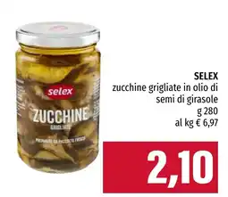 Emi Market Selex zucchine grigliate in olio di semi di girasole offerta
