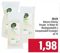 Emi Market SELEX Natura Chiama Posate in Mater Bi offerta