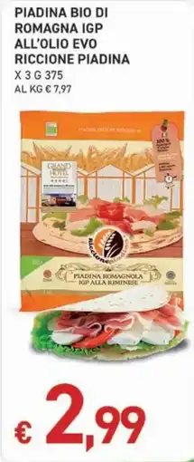 Coal Piadina bio di Romagna IGP all’olio Evo Riccione Piadina offerta