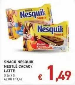Coal Snack Nesquik Nestlé Cacao/Latte offerta