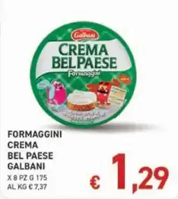 Coal Formaggini crema bel paese galbani offerta