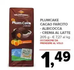 Todis Valdiporro Plum Cake al cacao offerta