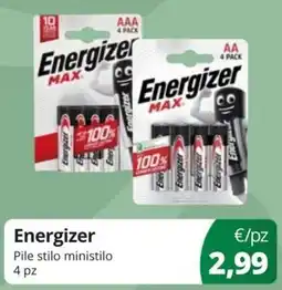 Acqua & Sapone Energizer Pile stilo ministilo offerta