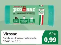 Acqua & Sapone Virosac Sacchi multiuso con bretelle offerta
