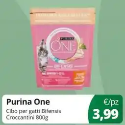 Acqua & Sapone Purina One Cibo per gatti Bifensis Croccantini offerta