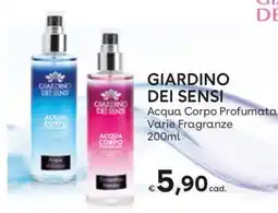 Idea bellezza Giardino dei sensi acqua corpo profumata offerta
