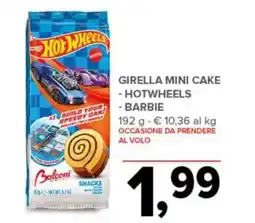 Todis Girella mini cake Hotwheels Barbie offerta