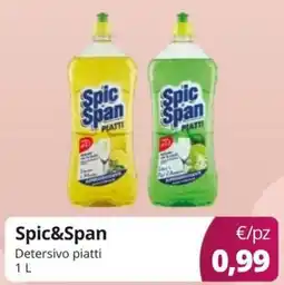 Acqua & Sapone Spic&Span Detersivo piatti offerta