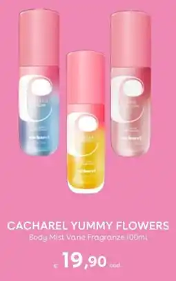 Idea bellezza Cacharel yummy flowers body mist varie fragranze offerta