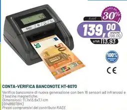 Buffetti Conta-Verifica Banconote HT-6070 offerta
