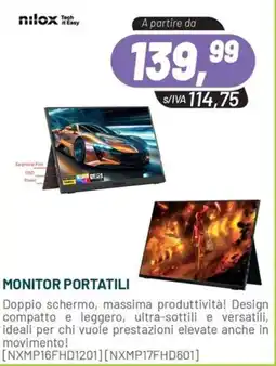 Buffetti Monitor portatili Nilox offerta