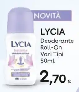 Idea bellezza Lycia Deodorante Roll-On offerta