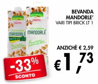 Latte di mandorle mandorlé