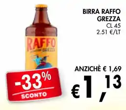 èccoMI Birra Raffo Grezza offerta