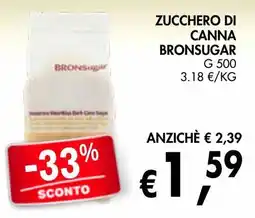 èccoMI Zucchero di canna Bronsugar offerta