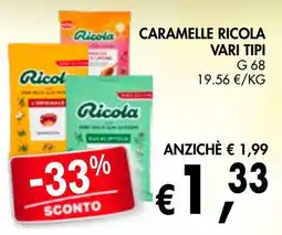 èccoMI Caramelle Ricola vari tipi offerta