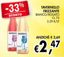 èccoMI Tavernello frizzante bianco/rosato offerta