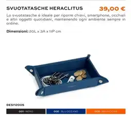 Buffetti Svuotatasche heraclitus offerta