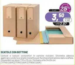 Buffetti Scatole con bottone offerta