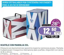 Buffetti Scatole con maniglia XXL offerta