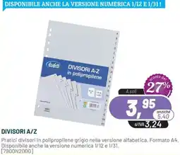 Buffetti Divisori A/Z in polipropilene offerta