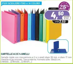 Buffetti Cartelle a 2 e 4 anelli offerta