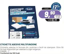 Buffetti Etichette adesive multifunzione Buffelli offerta