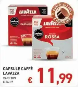 Coal Capsule caffè Lavazza offerta