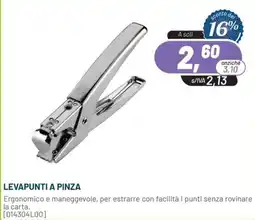 Buffetti Levapunti a pinza offerta