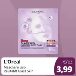 Acqua & Sapone L'Oreal Maschera viso Revitalift Glass Skin offerta