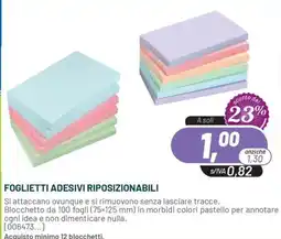 Buffetti Foglietti adesivi riposizionabili offerta
