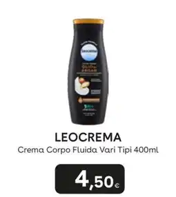 Idea bellezza LeoCrema Crema Corpo Fluida Vari Tipi offerta