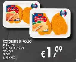 èccoMI Cotolette di pollo Martini offerta