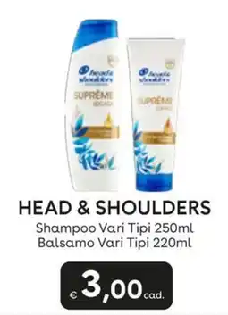 Idea bellezza Head & Shoulders Shampoo Vari Tipi offerta
