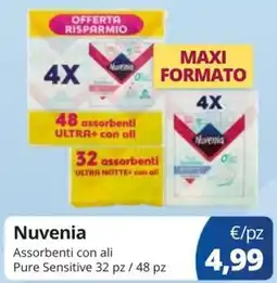 Acqua & Sapone Nuvenia Assorbenti con ali Pure Sensitive offerta