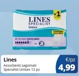 Acqua & Sapone Lines Assorbenti sagomati Specialist Unisex offerta