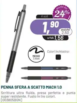 Buffetti Penna Sfera a Scatto Mach 1.0 offerta