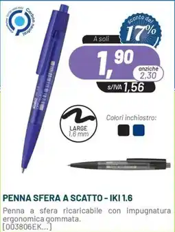 Buffetti Penna sfera a scatto - IKI 1.6 offerta