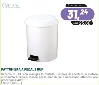Pattumiera a pedale Ruf