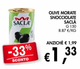 èccoMI Olive morate snocciolate Saclà offerta