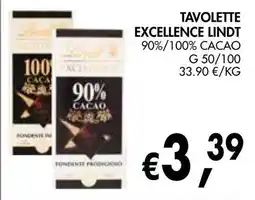 èccoMI Tavolette Excellence Lindt offerta