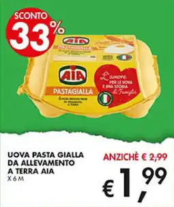 Superstore Coal Uova pasta gialla da allevamento a terra Aia offerta