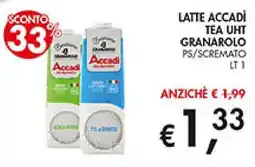 Superstore Coal Latte Accadi Tea UHT Granarolo offerta