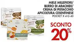 Superstore Coal Miele millefiori/ burro di arachidi/ crema di pistacchio apicoltura cesentinese offerta