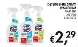 Coal Detergente spray Lysoform offerta