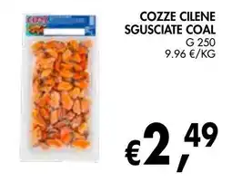 èccoMI Cozze cilene sgusciate coal offerta