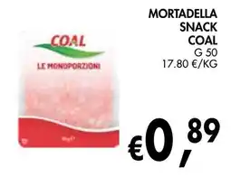 èccoMI Mortadella snack Coal offerta